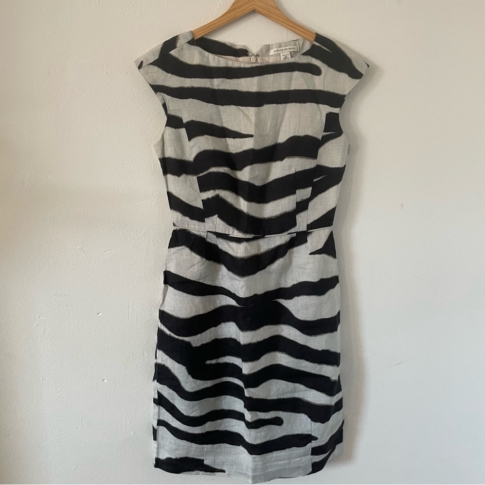 Zebra Print Banana Republic Dress 2P
